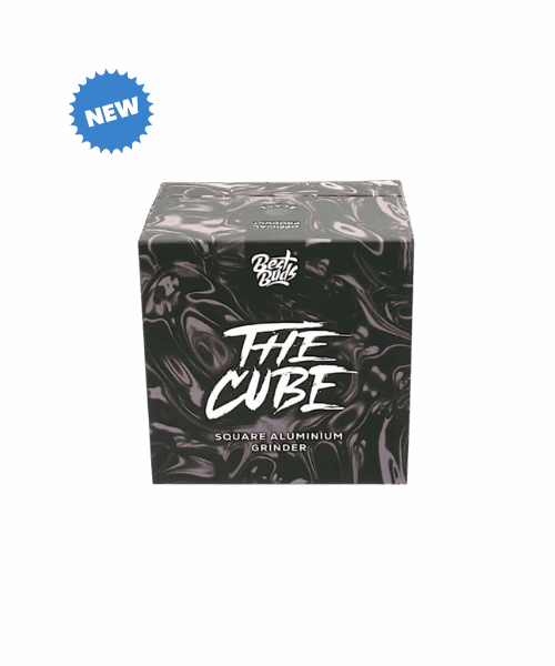 Best Buds The Cube Aluminium Grinder Černý – 4 Části (50mm)