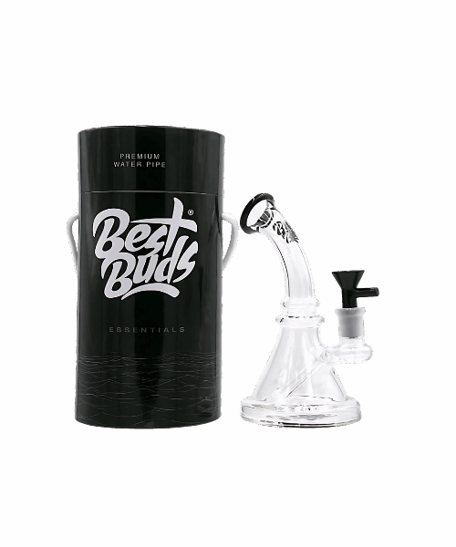 Best Buds Skleněný Bong “Bent Neck Glass” 19,5 cm