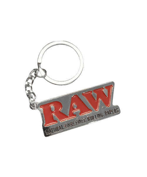 RAW Kovová Klíčenka Silver