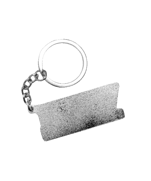 RAW Kovová Klíčenka Silver